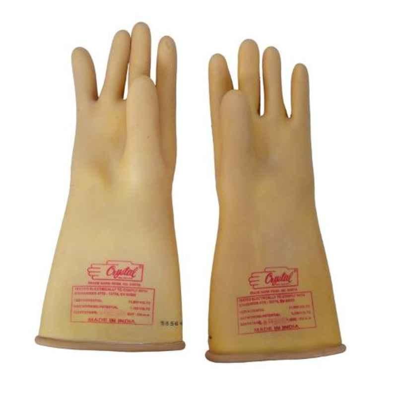 Crystal 11 kVA Electrical Hand Gloves, Size: 355 mm (Pack of 120)