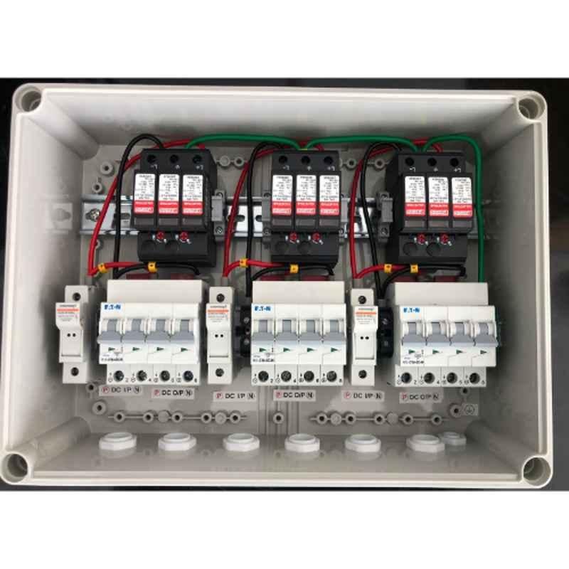 Daystar 3 in 3 Out 1000V Solar DC Distribution Box with 16A/4P DC MCB, DC SPD & 15A DC Fuse