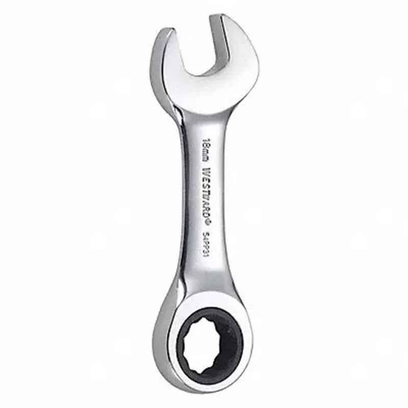 Westward 5 inch Alloy Steel Chrome Ratchet Wrench, 54PP31