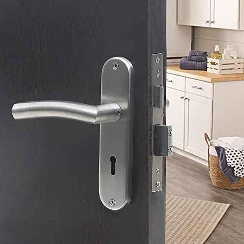 Saze 8 inch Stainless Steel 304 Antique Finish KY Plate Mortise Door Lock Handle Set, MG-1105