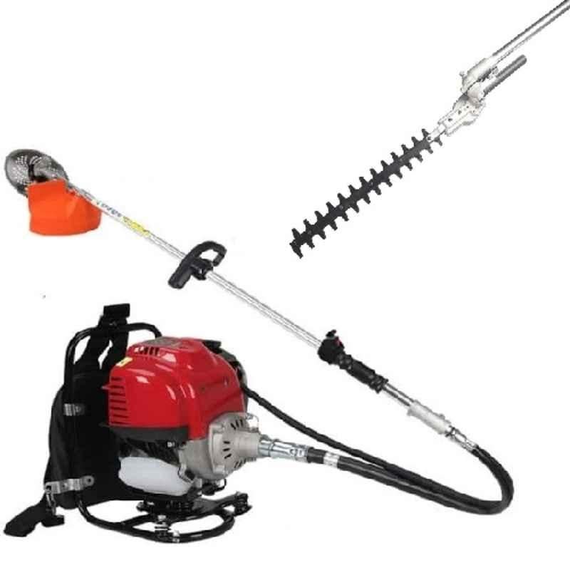 Greenleaf 1.7HP Backpack Brush Cutter with Hedge Trimmer Attachment, BP-GX-35 HT