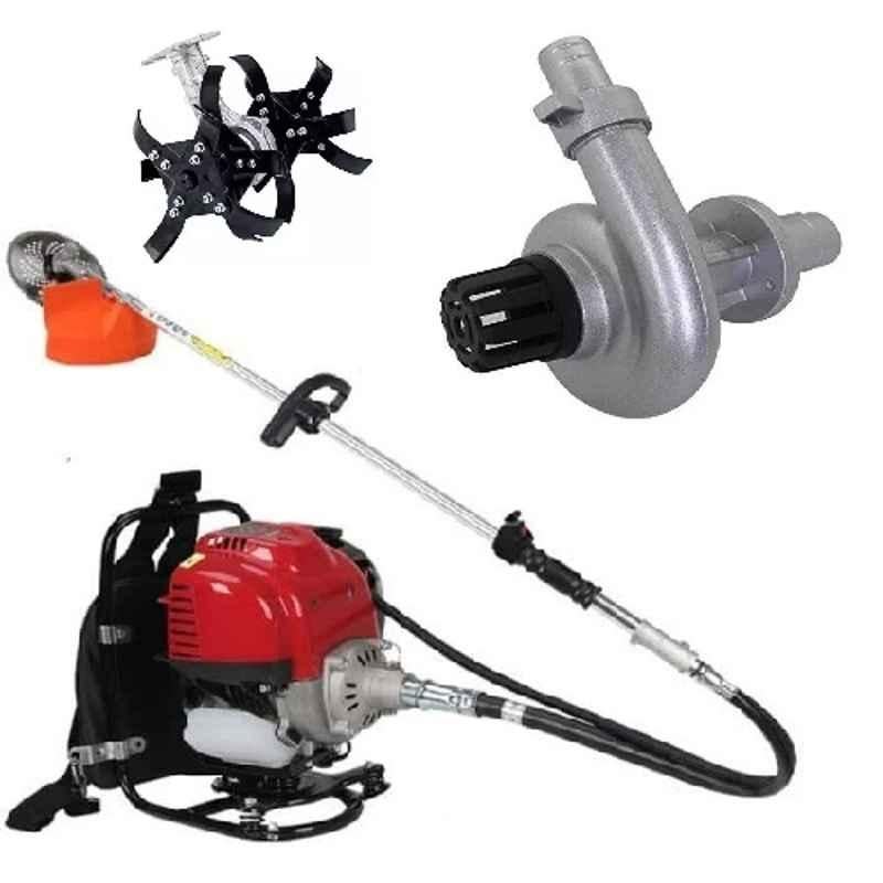 Greenleaf 1.7HP Backpack Brush Cutter with Water Pump & Tiller Attachment, BP-GX-35 TA-WPA