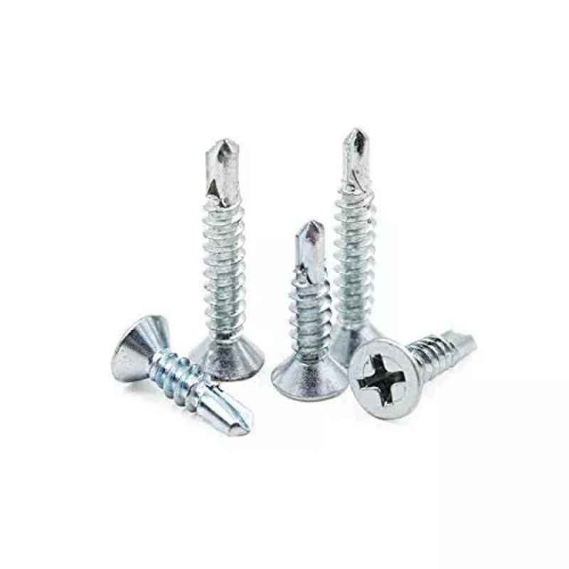 Rpi Shop 6x13mm Nickel Plated CSK Phillips Self Drilling Screw (Pack of 700)