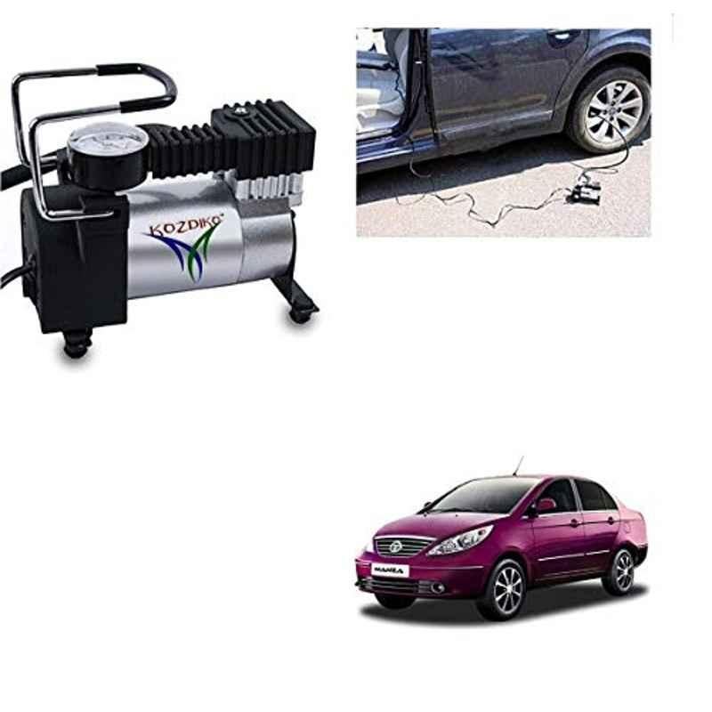 Kozdiko 12V DC Heavy Duty Metal Tyre Inflator for Tata Manza, Tyre_Inflator_D36