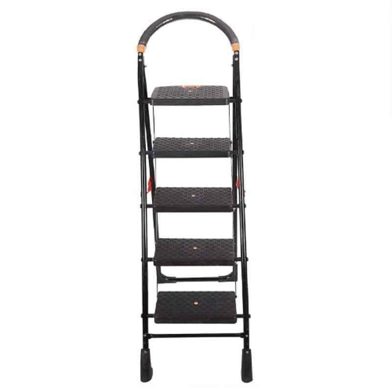 Homace 150kg 5 Step Steel Black Ladder