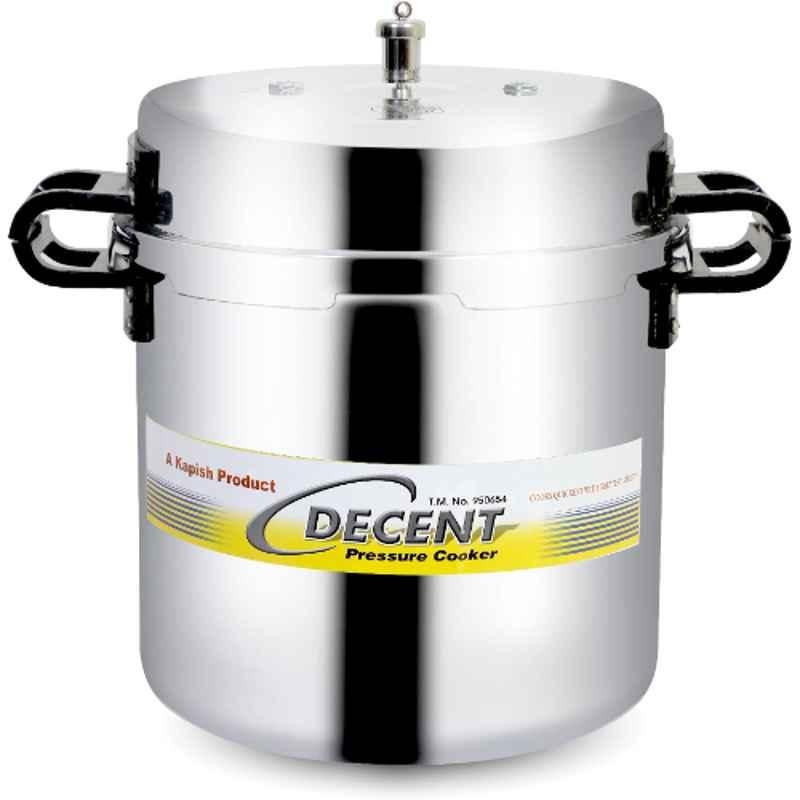 Decent Jumbo 24L Aluminium Silver Outer Lid Pressure Cooker, DECPT0024L