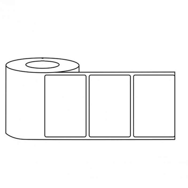 LabelKart 50x25mm Paper 1UP Chromo Label Roll