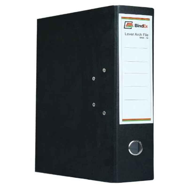 Bindex Black Office Lever Arch Box File, BNX10A1-Black (Pack of 4)