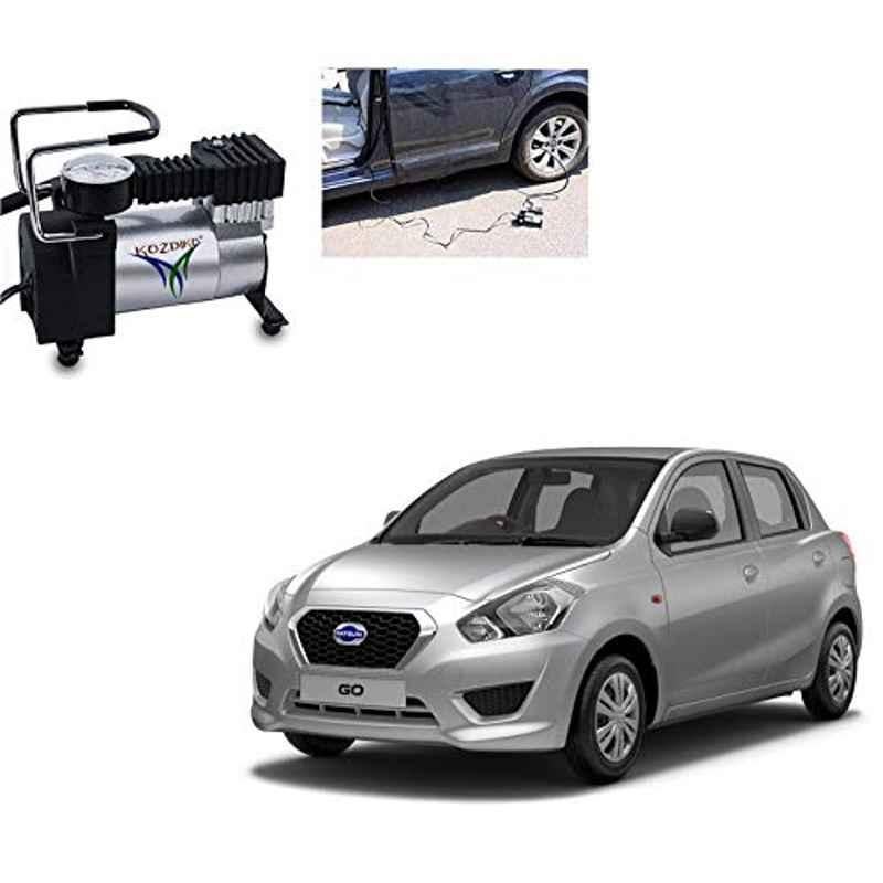 Kozdiko 12V DC Heavy Duty Metal Tyre Inflator for Datsun Go, Tyre_Inflator_D185