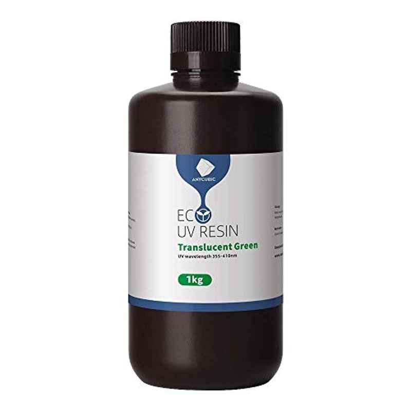 Anycubic 1kg Translucent Green Plant Based UV Resin for LCD 3D Printer