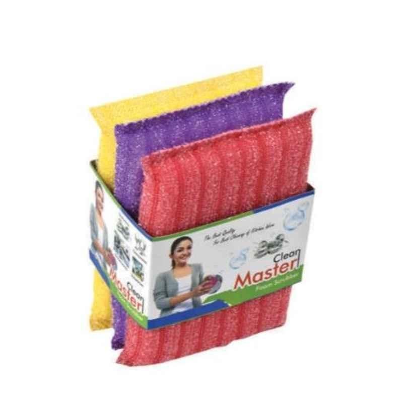 Midox 3 Pcs 3.5x5.5 inch 20mm Foam Pad Scrubber Set (Pack of 12)