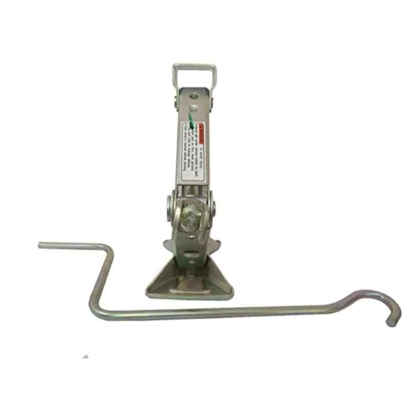 Titan 1 Ton Iron Silver Manual Car Scissor Jack With Handle