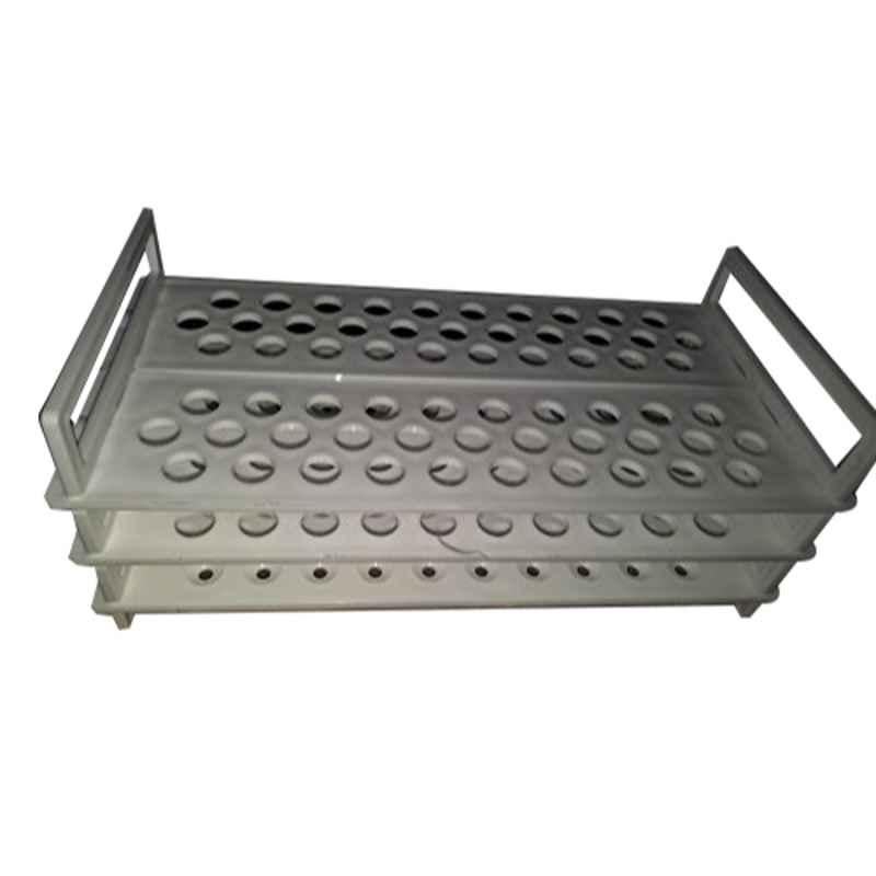 WKM 62 Hole 13mm Polypropylene Test Tube Stand, KT01