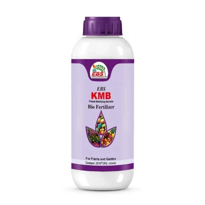 EBS KMB 1 Litre Potash Mobilizing Bacteria Bio Fertilizer for Plants, Crops & Home Garden (Pack of 10)