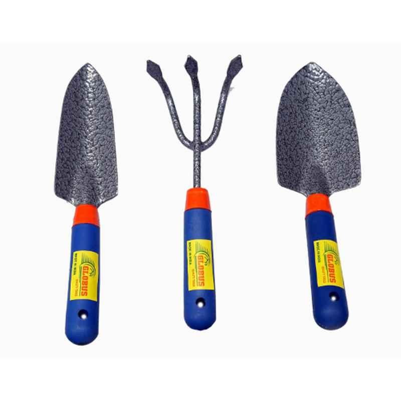 Globus 3 Pcs Steel Gardening Tool Set, GGT-5013