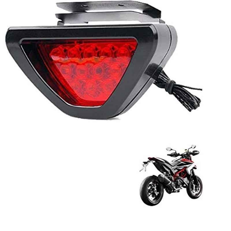 Kozdiko 12 LED Triangle Shape Bike Brake Light with Flash Mode for Ducati Hypermotard, koz_94880