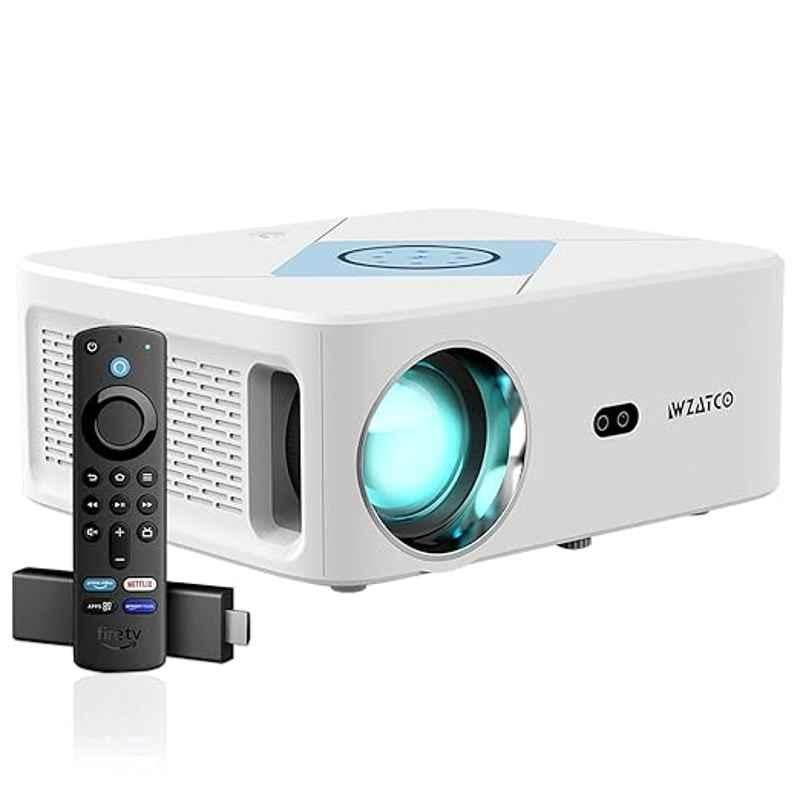 Wzatco Alpha 3 FTS 770 ANSI 1080p Android Full HD HDMI ARC Automatic Projector for Home