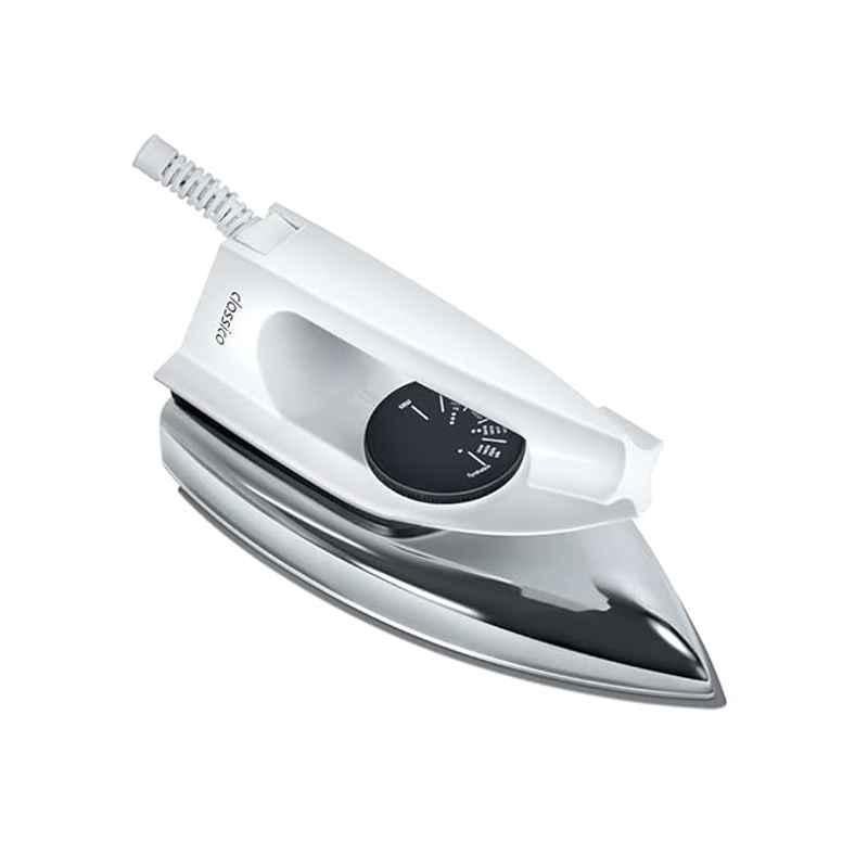 Maharaja Whiteline Classico 1000W White Non-Stick Dry Iron, D-111