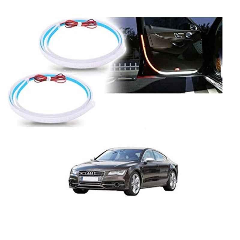 Kozdiko 2 Pcs 120cm Car Door Opening Warning LED Strips Safety Light Set for Audi NA
