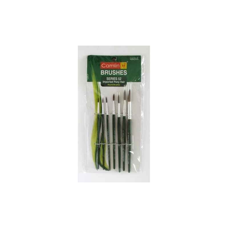 Camlin Series 52 Round Pony Hair Paint Brush, 2052504
