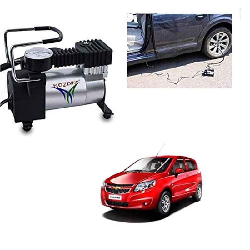 Kozdiko 12V DC Heavy Duty Metal Tyre Inflator for Chevrolet Sail UVA, Tyre_Inflator_D192