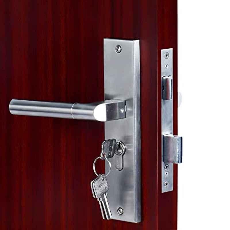 Voltizi 8 inch â€ŽStainless Steel â€ŽMatt Finish Mortise Main & Bedroom Lock Set, â€ŽMG303