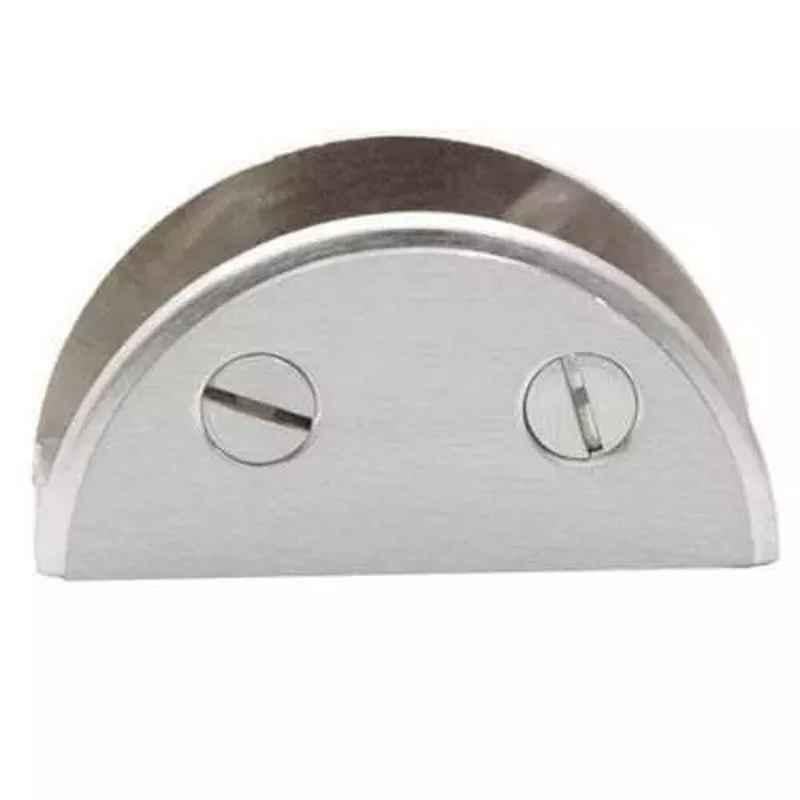 RiseOm 12mm Brass Stainless Steel Finish D Clamp Bracket, 3A-5RUM-1TP9 (Pack of 10)