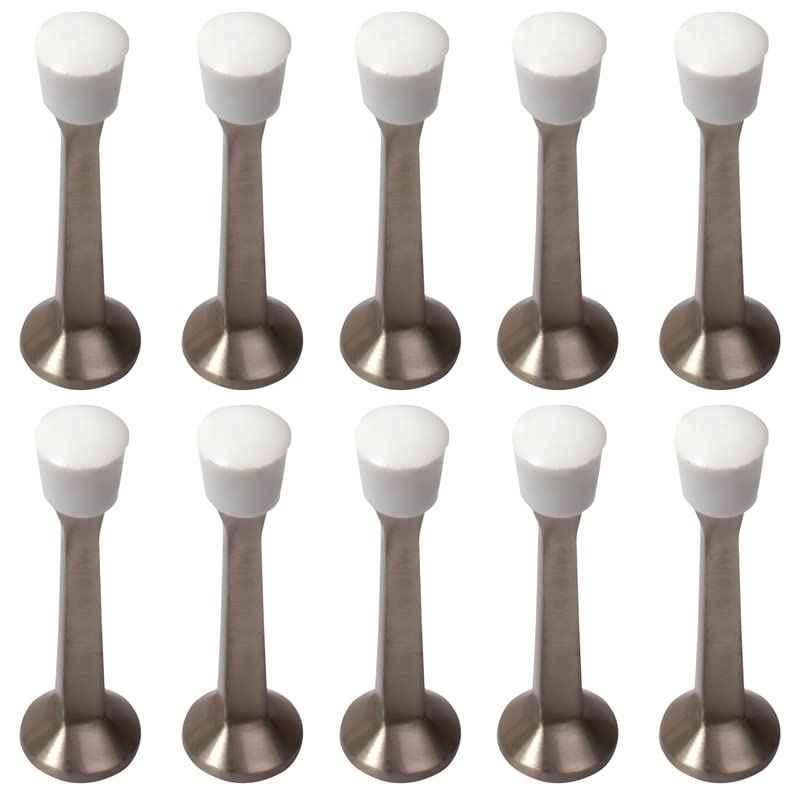 Screwtight 3 inch Zinc Antique Brass Wall Mounted Door Stopper, Z230403A-10 (Pack of 10)