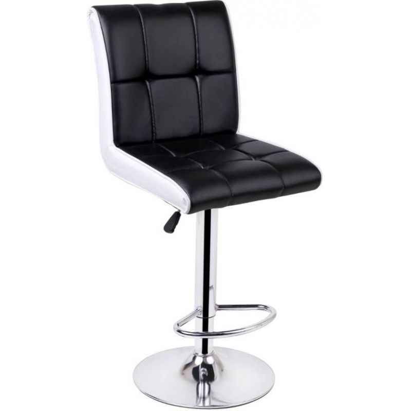 Mezonite Leatherette Black Cafeteria Stool