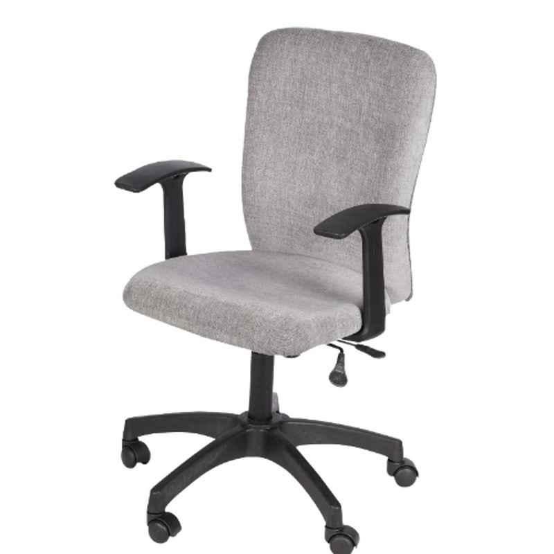 Heikin Fabric Grey xxlarge Back Ergonomic Office Chair for Work from Home & Study, HE-00080