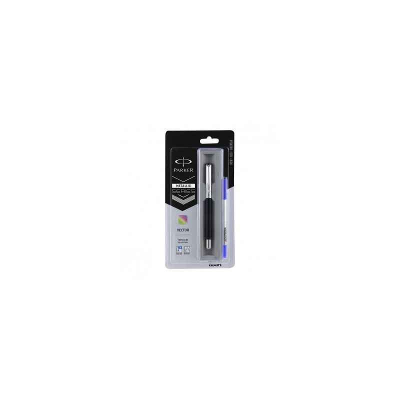 Parker Vector Metallic CT Roller Blue Ball Pen, 9000023256