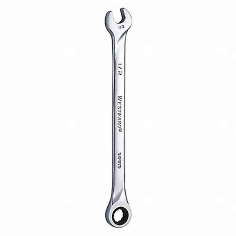 Westward 8-5/8 inch Alloy Steel Chrome Ratchet Wrench, 54PN79