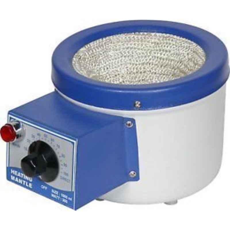 WKM 2000ml Glass Blue & White Heating Mantle