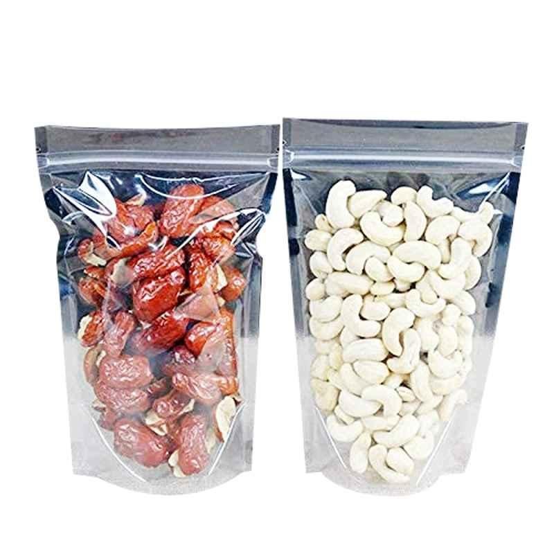 Deera 250g Plastic Ziplock Standee Clear Pouch (Pack of 100)