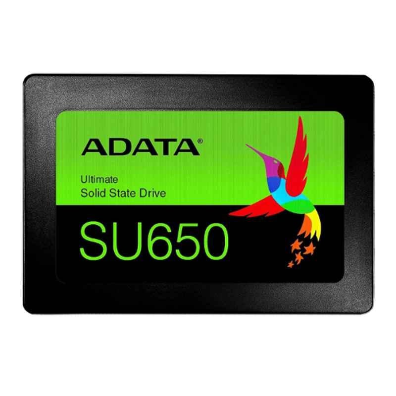 Adata Ultimate SU650 480GB 3D NAND 2.5 inch Black Solid State Drive, ASU650SS-480GT-R