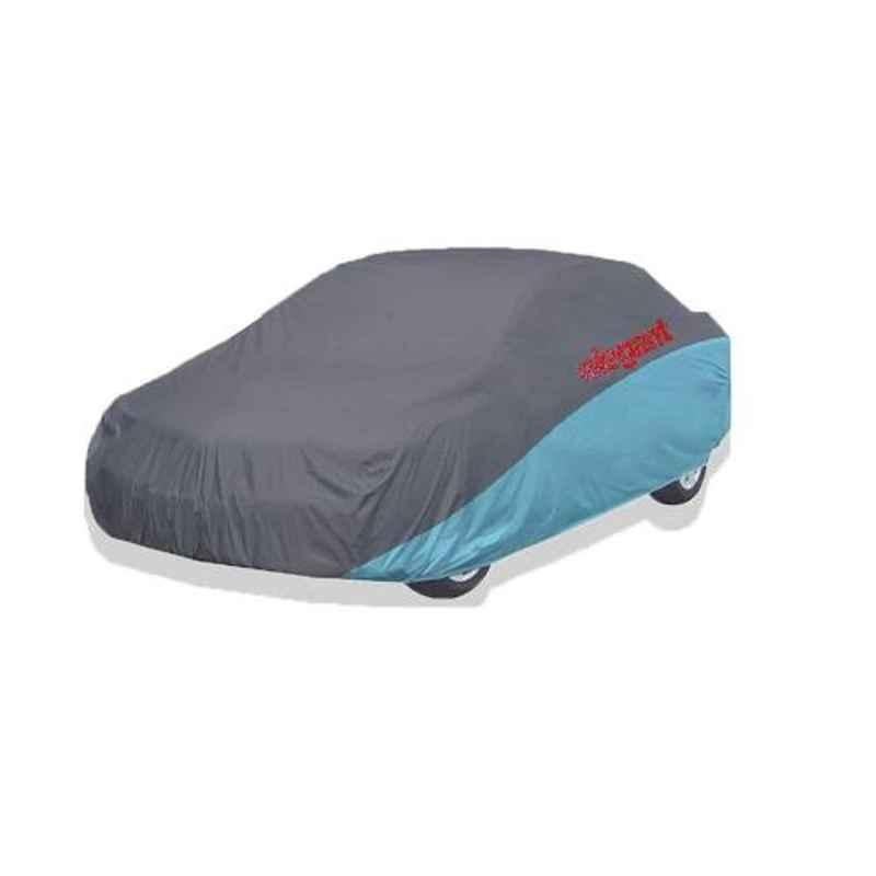Elegant Grey & Blue Water Resistant Car Body Cover for Hyundai Verna 2017-2019