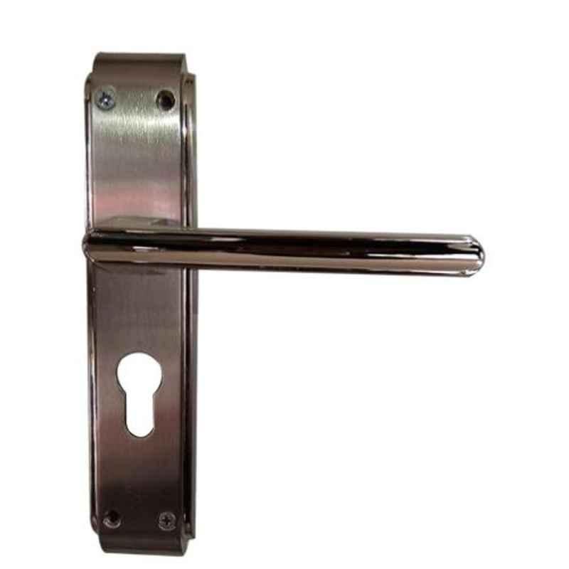 Godrej NEH 07 200mm 1CK Satin Steel Door Handle with Lock Set, 6757