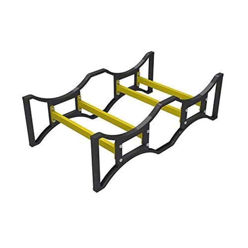 SEL 210L Mild Steel Black & Yellow Drum Pallet