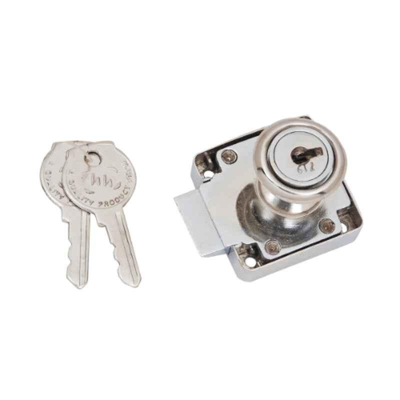 Smart Shophar 30mm Silver Zinc Camron Multipurpose Lock with 2 Keys, 54203-MPLC-SL30 (Pack of 2)