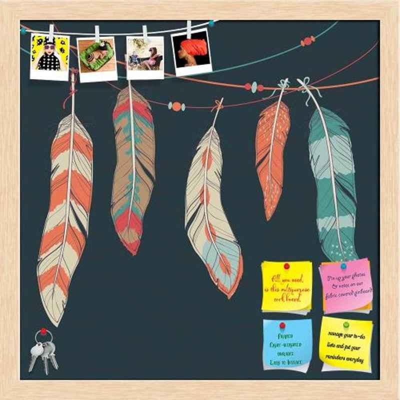 ArtzFolio 40.6x40.6x1cm Natural Brown Printed Bulletin Notice Pin Soft Board, AZSAO30030356BLB_FR_L_02_NB