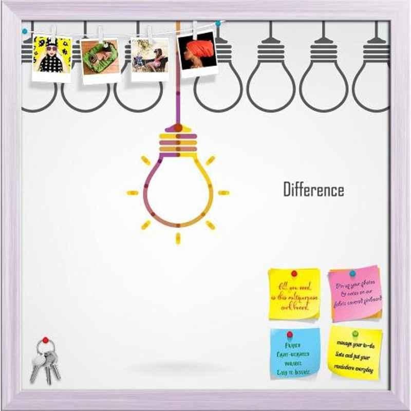 ArtzFolio 30.5x30.5x1cm White Printed Bulletin Notice Pin Soft Board, AZSAO30713265BLB_FR_L_01_WH
