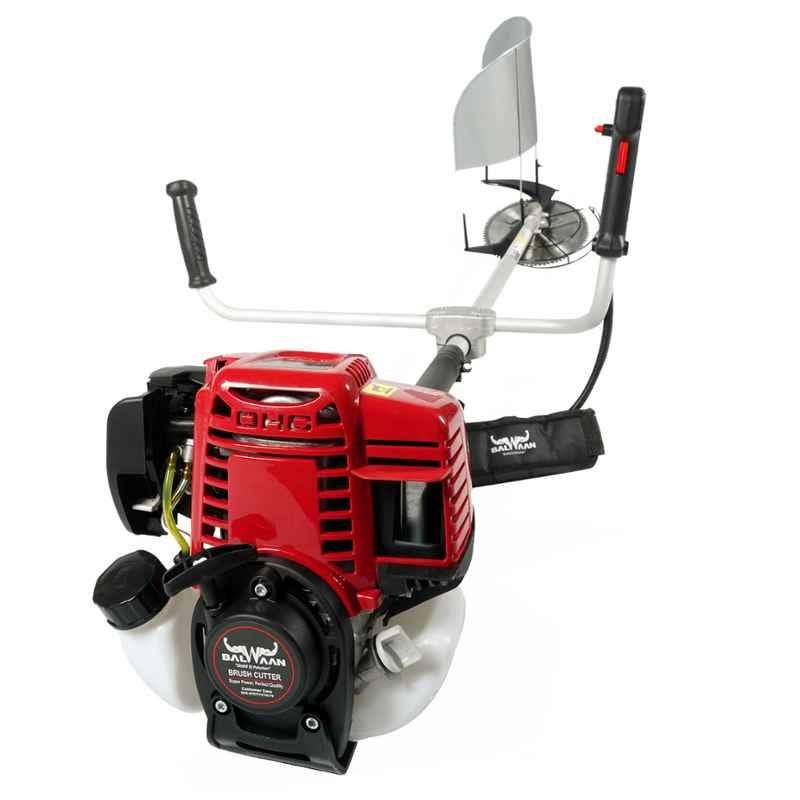 Balwaan 4 Stroke Red Side Pack Crop Brush Cutter, MTAK-EN-BR-698