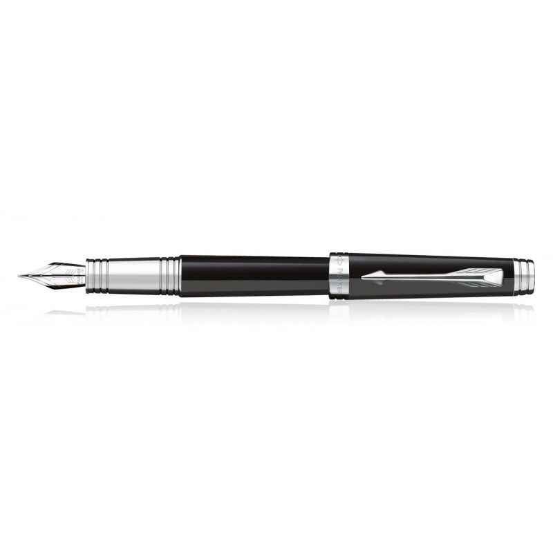 Parker Premier Laque Black Fine Nib St Fountain Pen, 9000014132
