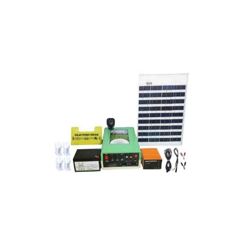 Agriansh 10kV Virgin Plastic Green Solar Fence Energizer Set for 40 Acres Agricultural Farms