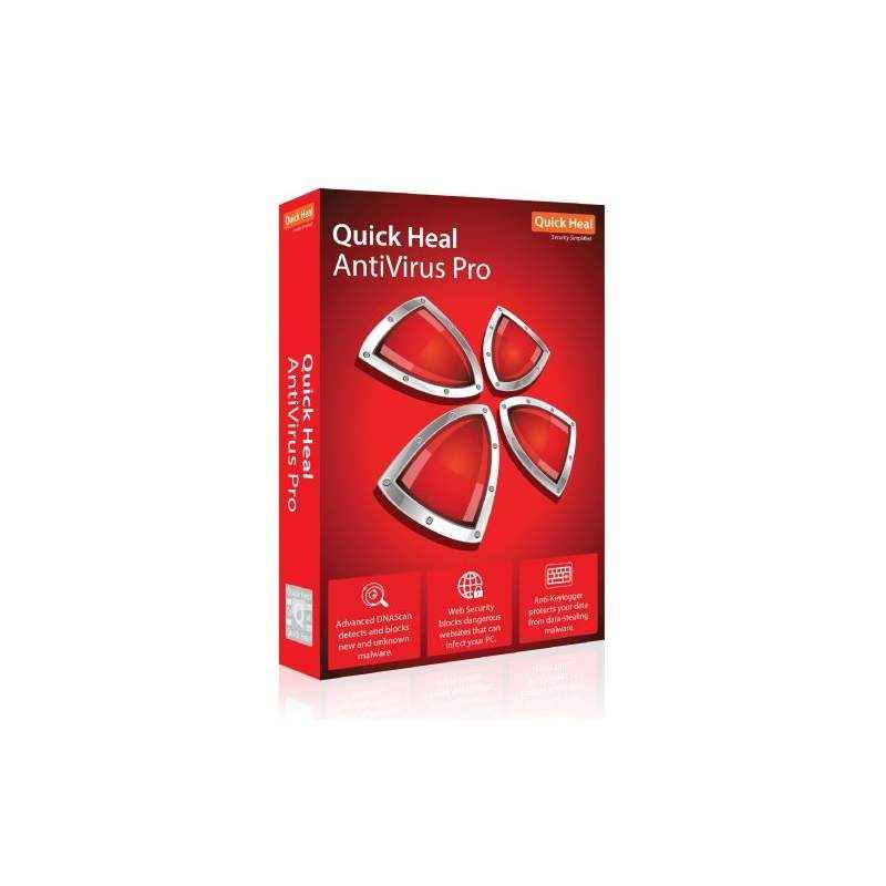 Quick Heal Antivirus Pro Latest Version, 1 PC, 1 Year (CD/DVD) (Pack of 2)