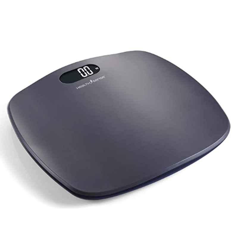 HealthSense Ultra Lite PS 126 180kg ABS Personal Body Weighing Scale with Step-On Technology, Ultra Lightweight, Large LCD Display, Backlight & Skid Proof