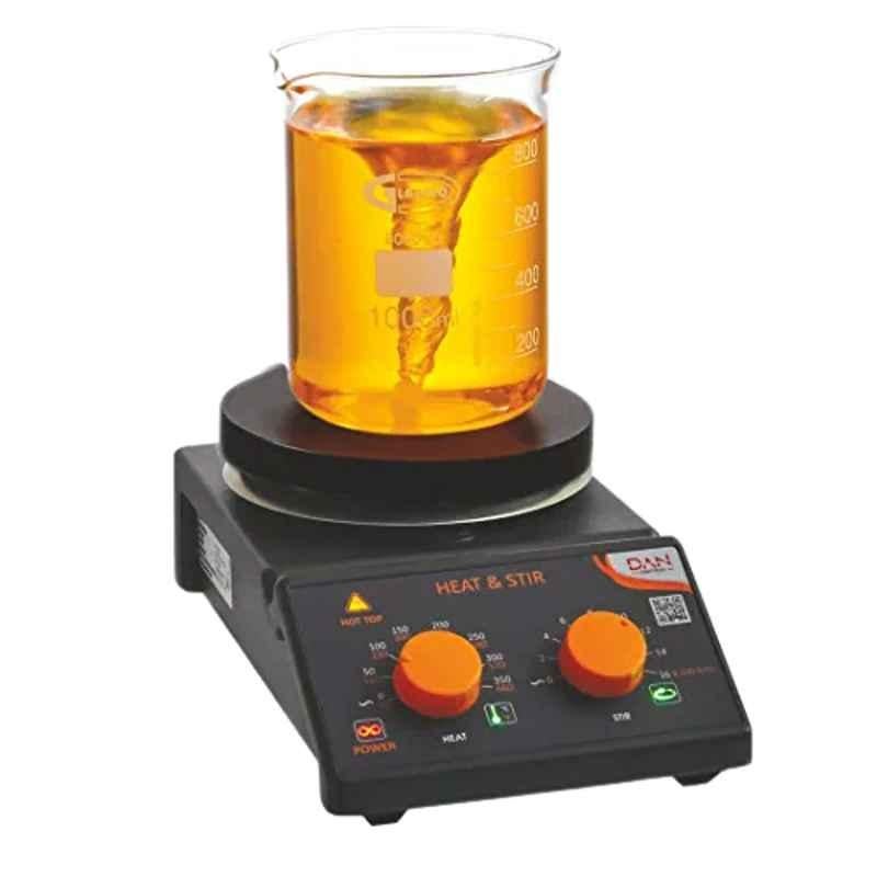 Glassco by Dan Logitech Analog Ceramic Top Coated Magnetic Stirrer with Hotplate, 710.DNAG.01