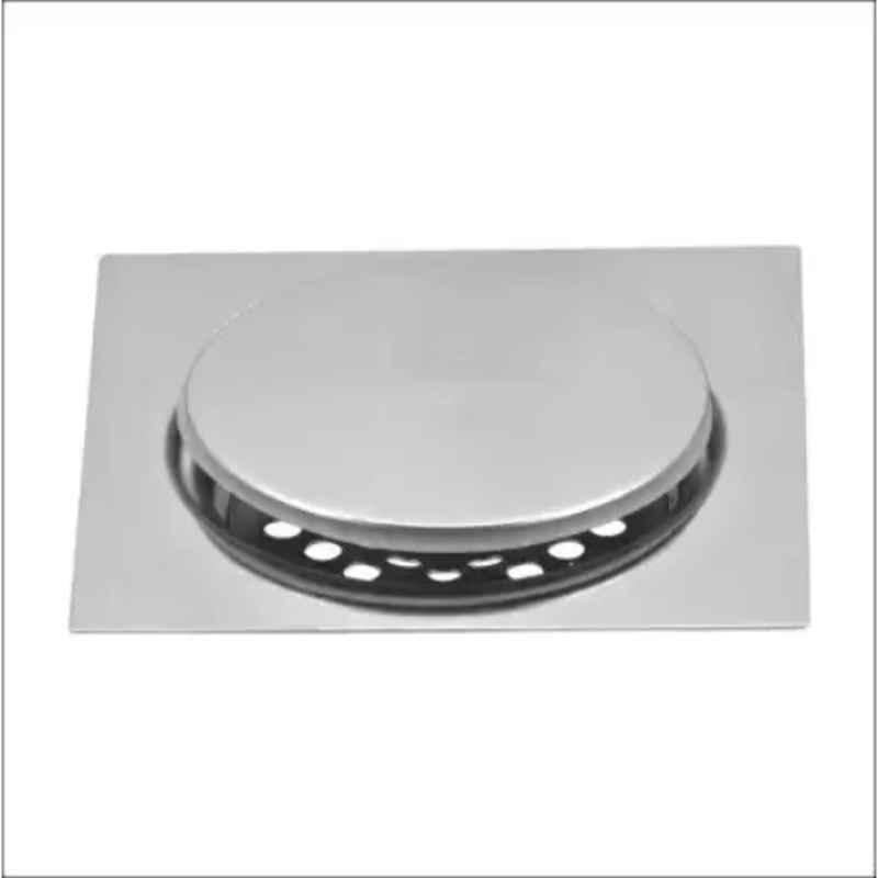 Senkiddpro 15cm Stainless Steel Chrome Finish Pop-Up Floor Drain