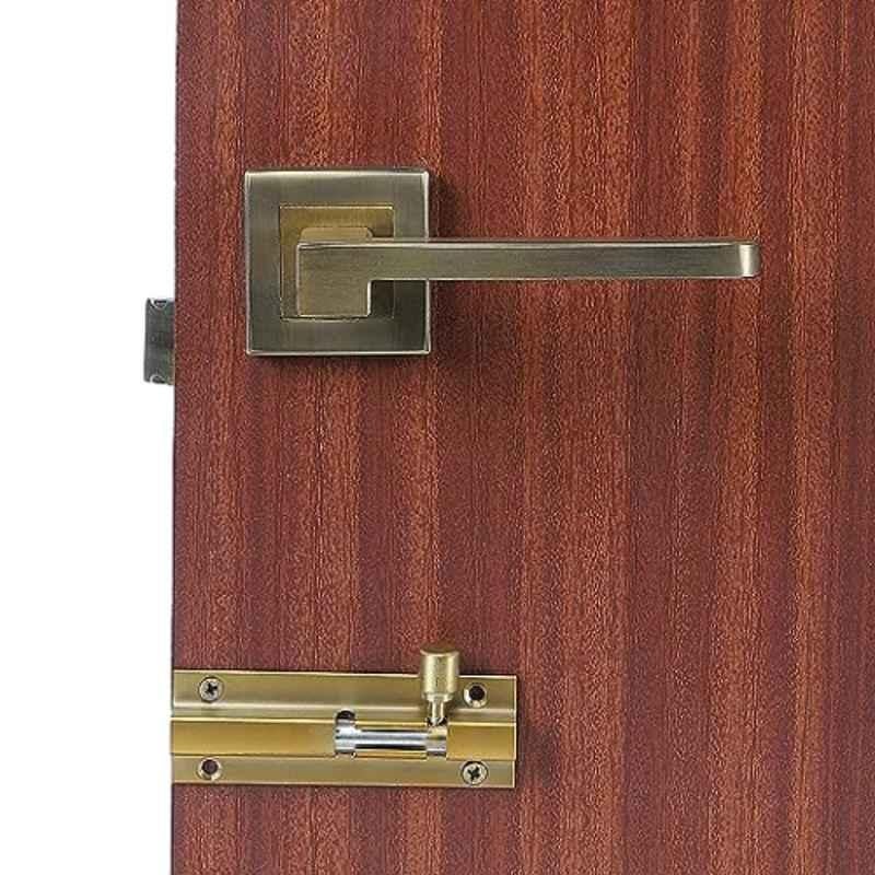 Homexpert LB-306 Stainless Steel Antique Brass Finish Heavy Duty Mortise Door Lock Set with Bolt Latch & Pull Handle