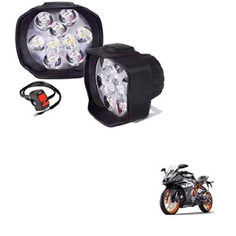 Kozdiko 2 Pcs Sheen 15W 9 LED 6000k Transformer Bumble Bee Style LED Fog Light Set for KTM RC 390, koz_81392